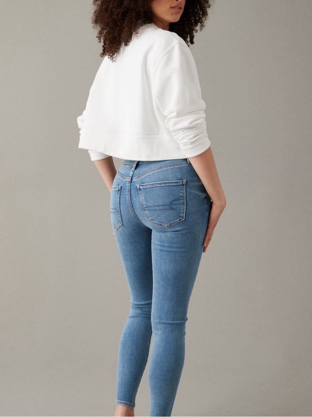 American Eagle Outfitters Curvy Super Hi-Rise Jegging Crop Jeans